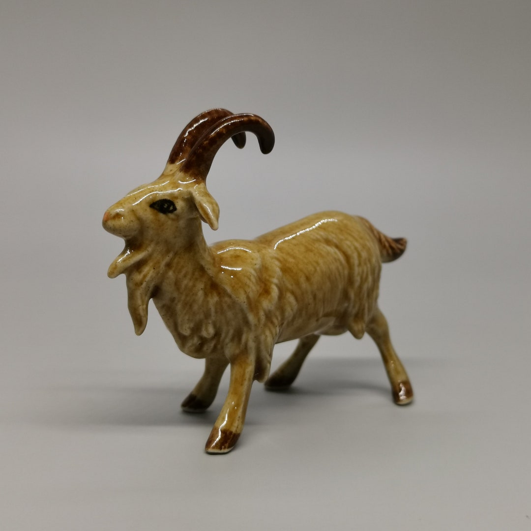 Ceramic Goat Figurine, Handmade, Miniature Goat, Mother's Day Gift