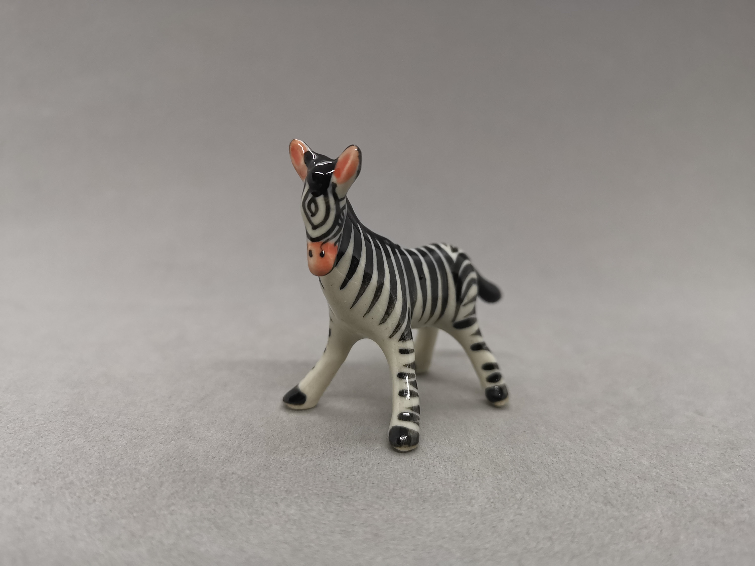 Zebra Animal Ceramic Porcelain Zebra Figurine Ceramic Animal Etsy