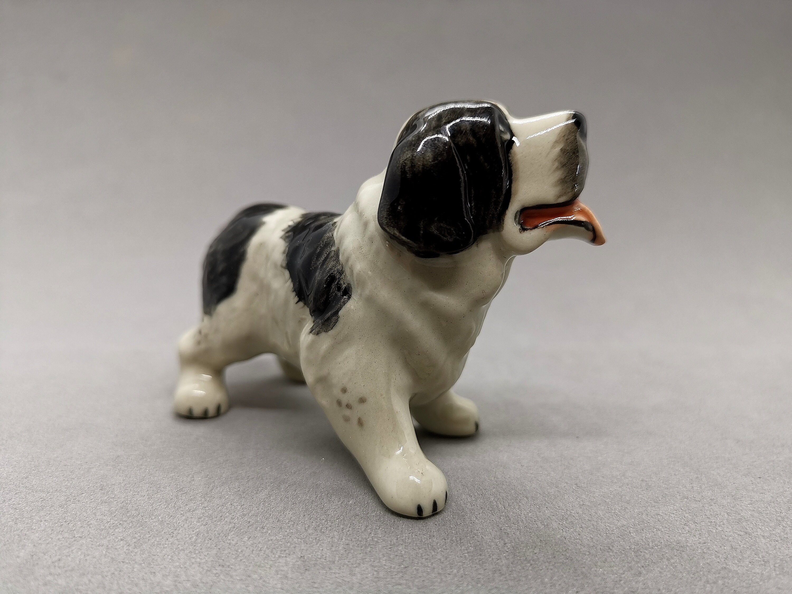 Ceramic statue of St. Bernard dog Give as a gift for every Etsy