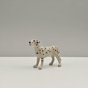 Dalmatian figurines-Hand-Painted Ceramic Miniatures-Handcrafted ceramic dog-Dog Lover Gift