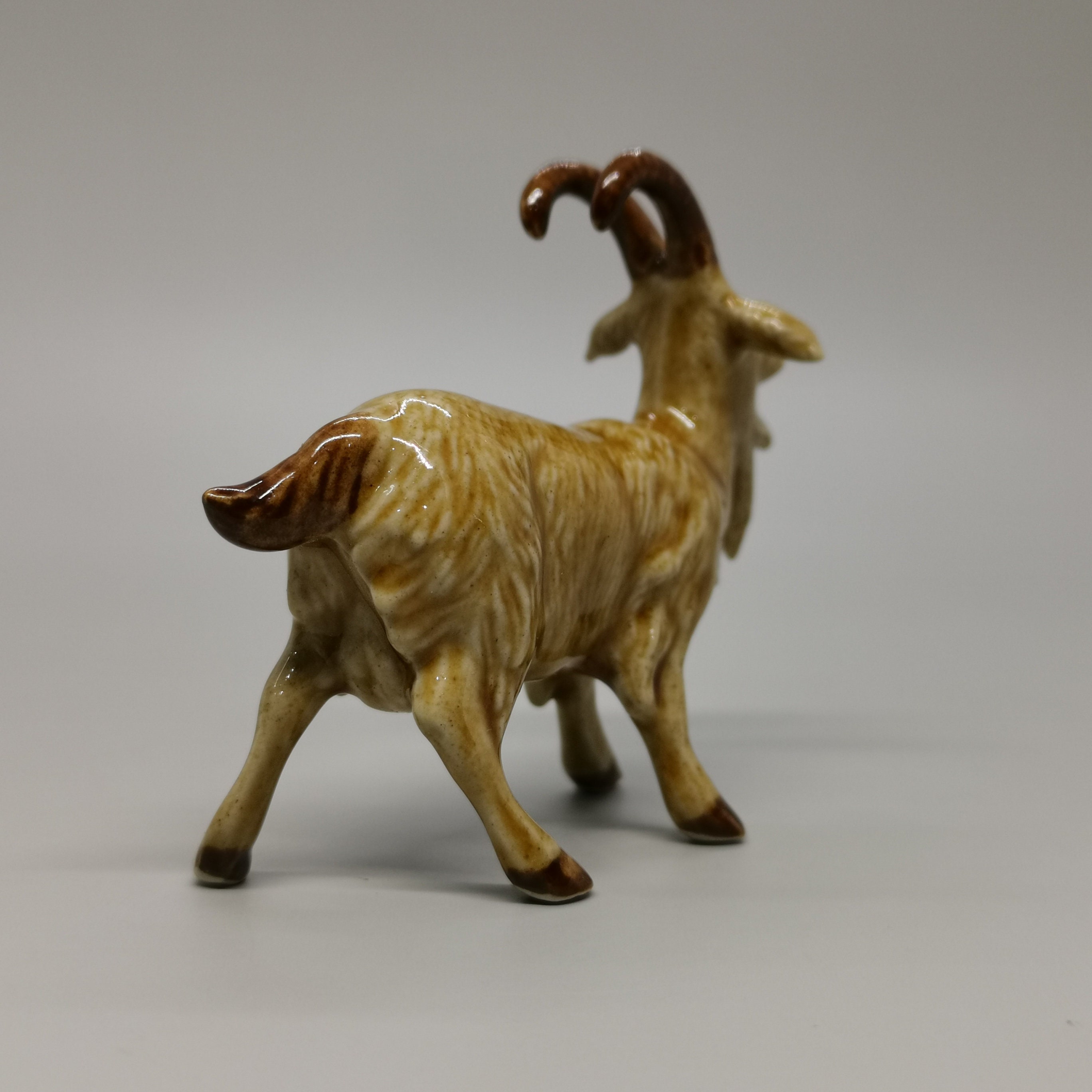 Ceramic Goat Figurine Handmade Miniature Goat Mother's Etsy