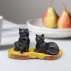 Salz und Pfeffer Katzenstreuer-Salz Pfeffer Katzen-Tier Salz und Pfefferstreuer-Salz und Pfefferstreuer Figur-Katze schwarz-Einweihungsgeschenk
