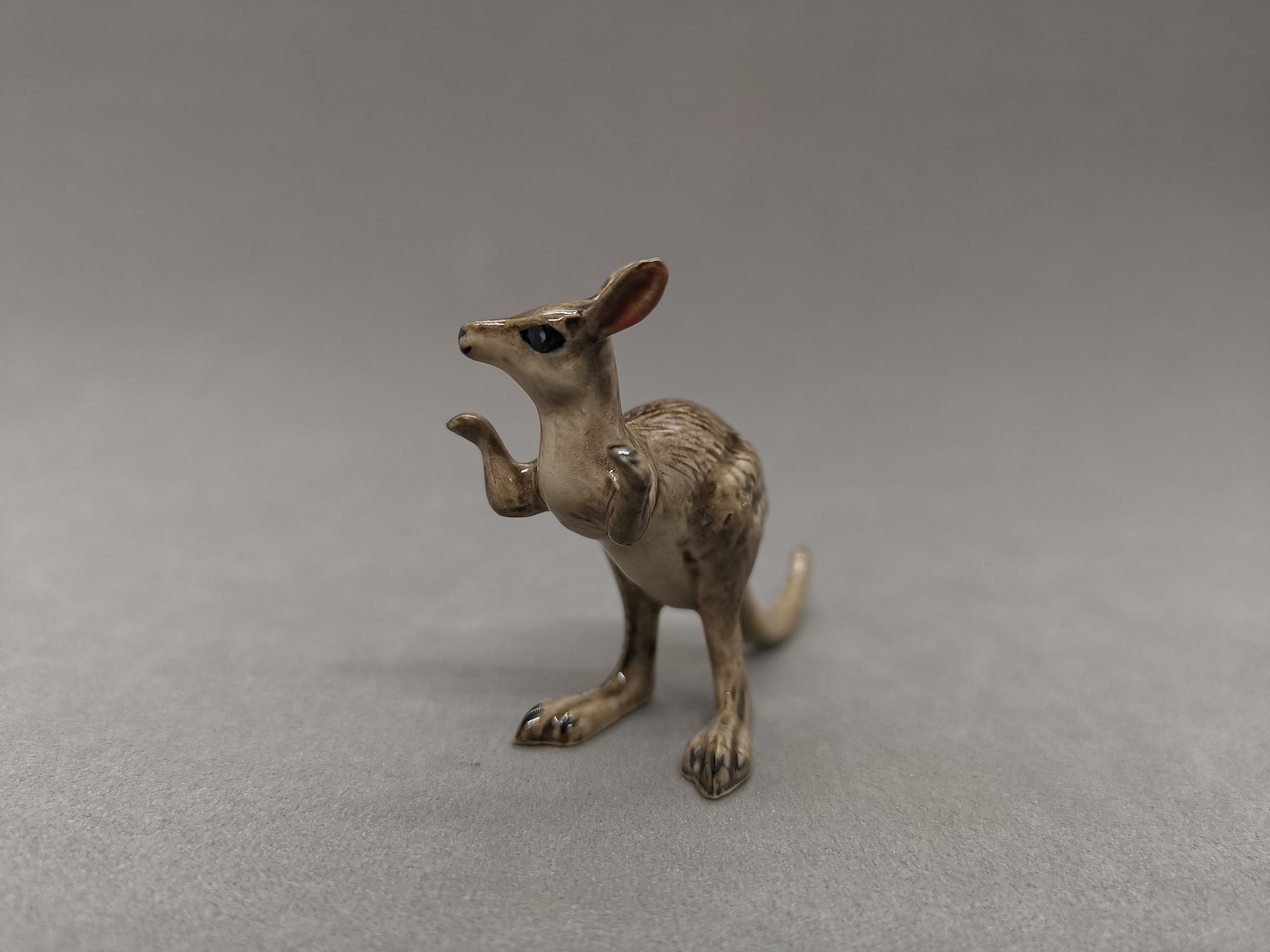 Ceramic Kangaroo Figurine Handmade Miniature Sculpture Etsy