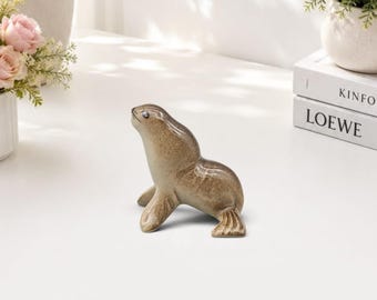Miniatuur keramisch zeehondje: handgemaakt verzamelobject
