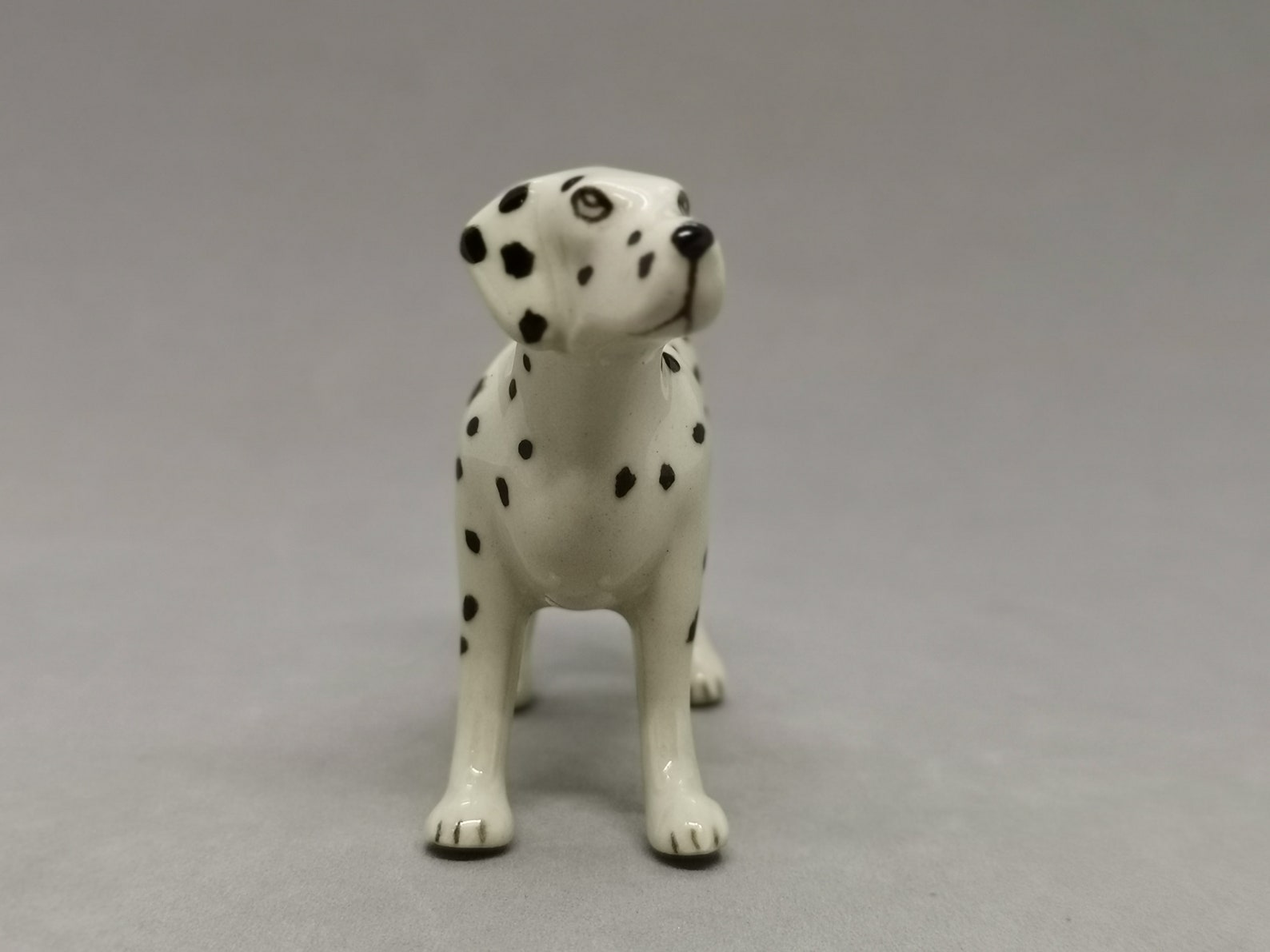 Dalmatian Ceramic figurine handmade dog Miniature birthday | Etsy