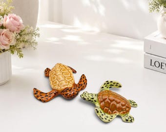 亀の置物 - 民間伝承のミニチュア森の生き物 - Etsy 日本