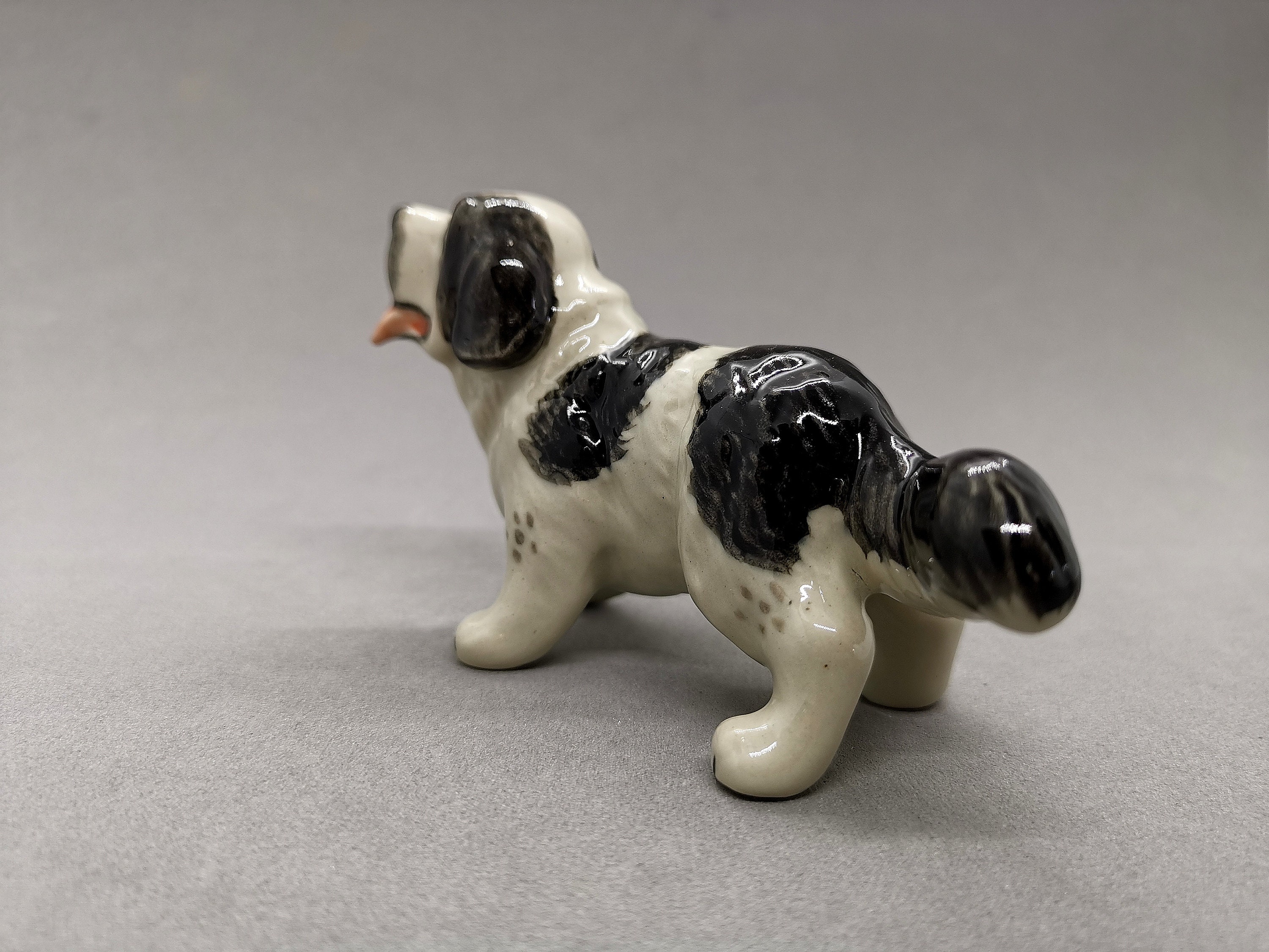 Ceramic statue of St. Bernard dog Give as a gift for every Etsy