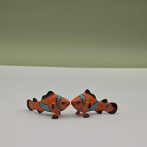 Keramische Nemo-visfiguren: aquariumdecoratie, set van 2&quot;