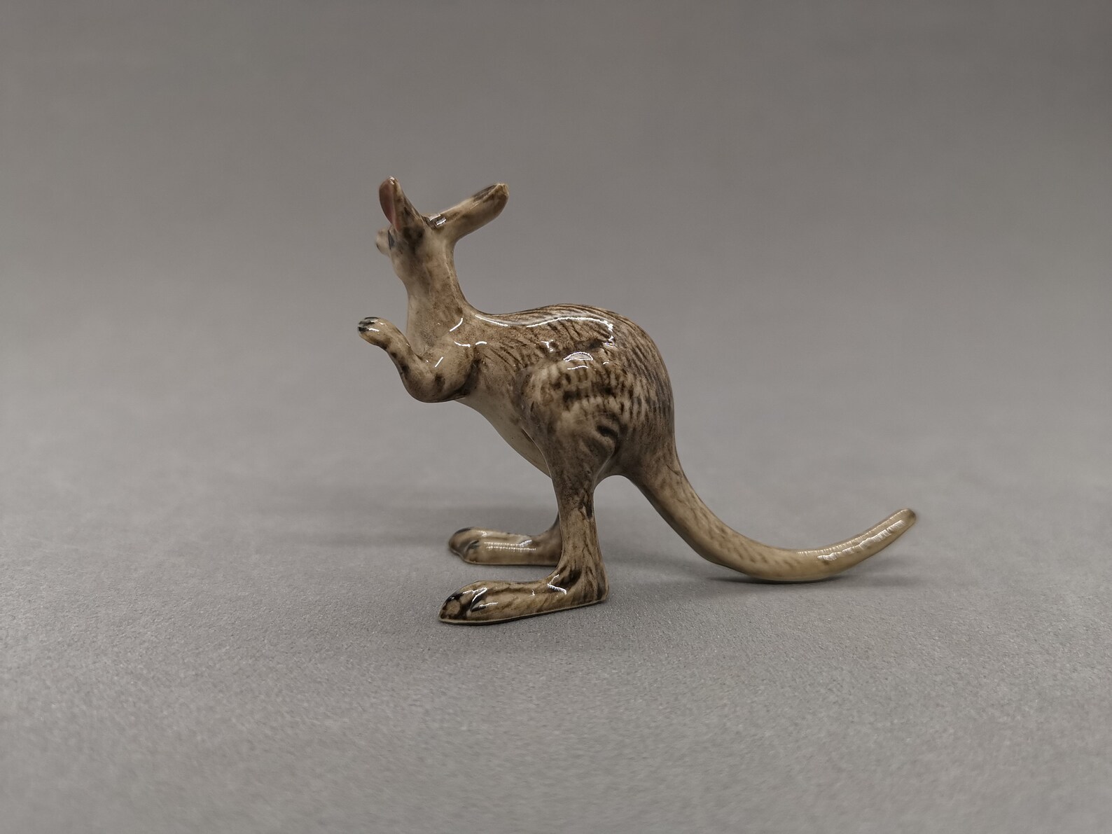 Ceramic Kangaroo Figurine Handmade Miniature Sculpture Etsy