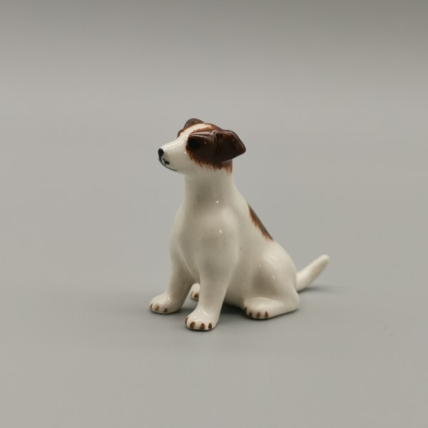 Keramik Jack Russell Terrier Figuren, Miniatur Tierfigur, Dekorative und Sammler Ornamente, Hochzeitstorte Topper, Hochzeitsgeschenke