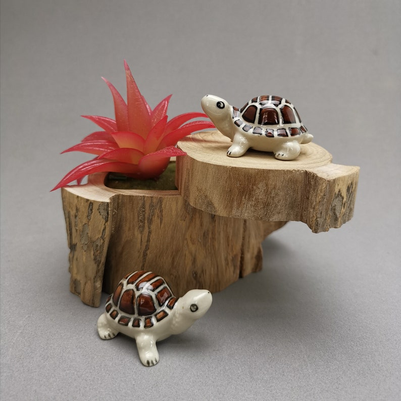 Set of 2 Miniature Turtle Gifts made of Ceramics Tiny turtle Etsy