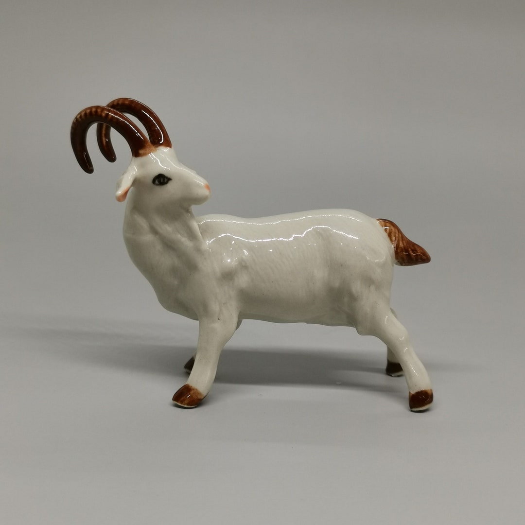 Ceramic Goat Figurine, Handmade, Miniature Goat, Mother's Day Gift