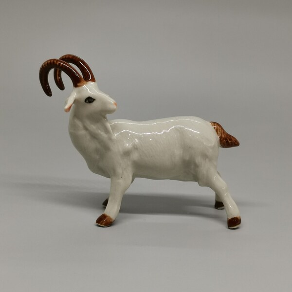 Porcelain Goat Figurine Etsy