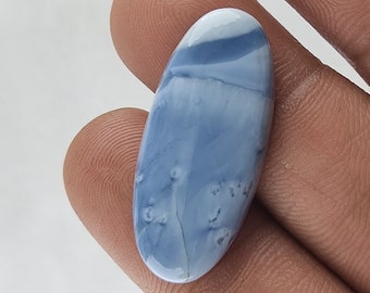 very nice Blue opal heart cabochon size15x25mm loose gemstone cabochon attractive colour Blue opal top quality in jewellery making 13.75 cts