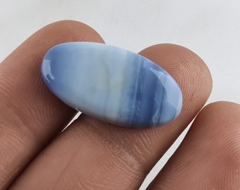very nice Blue opal heart cabochon size15x25mm loose gemstone cabochon attractive colour Blue opal top quality in jewellery making 13.75 cts