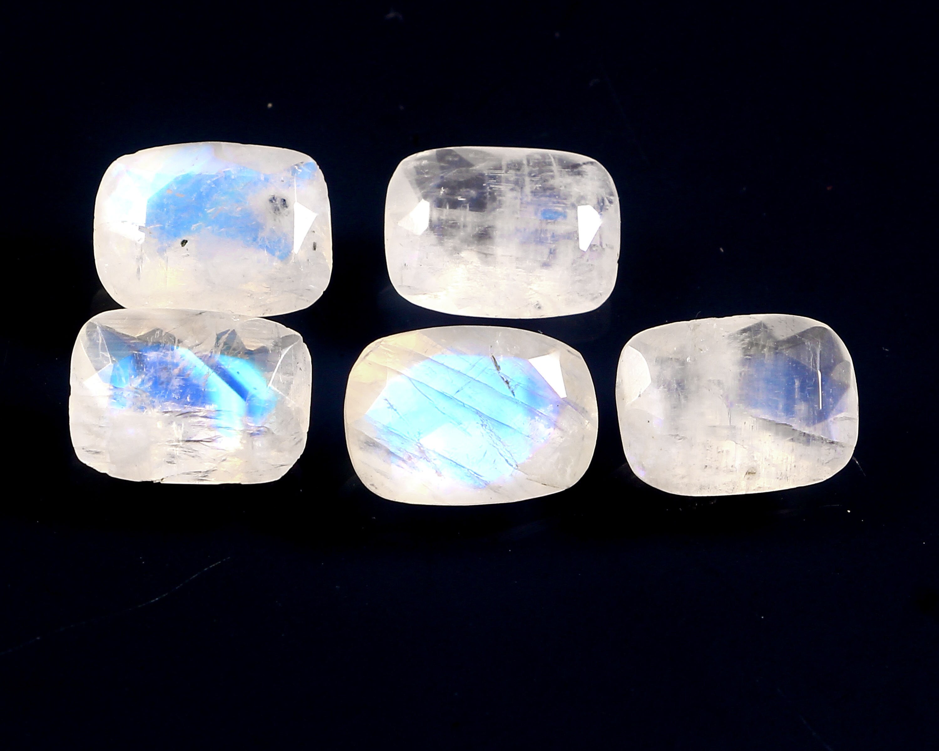 Great Lot of Natural Rainbow Moonstone 7x9 mm Octagon Faceted Cut Loose Gemstone Great Lot of Natural Rainbow Moonstone 7x9 mm Octagon Faceted Cut Loose Gemstone