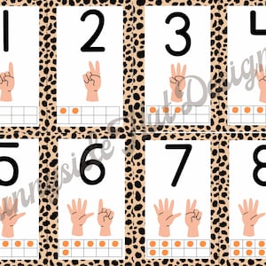 Cheetah print klasnummers weergeven