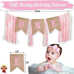 1st Birthday Girl Decoration 1 Year Old Baby First Birthday - Etsy