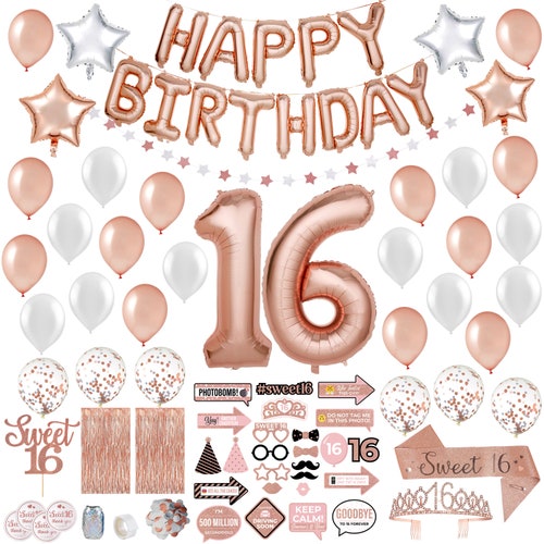 Sweet 16 Cake Topper Sweet 16 Birthday Decorations Birthday - Etsy