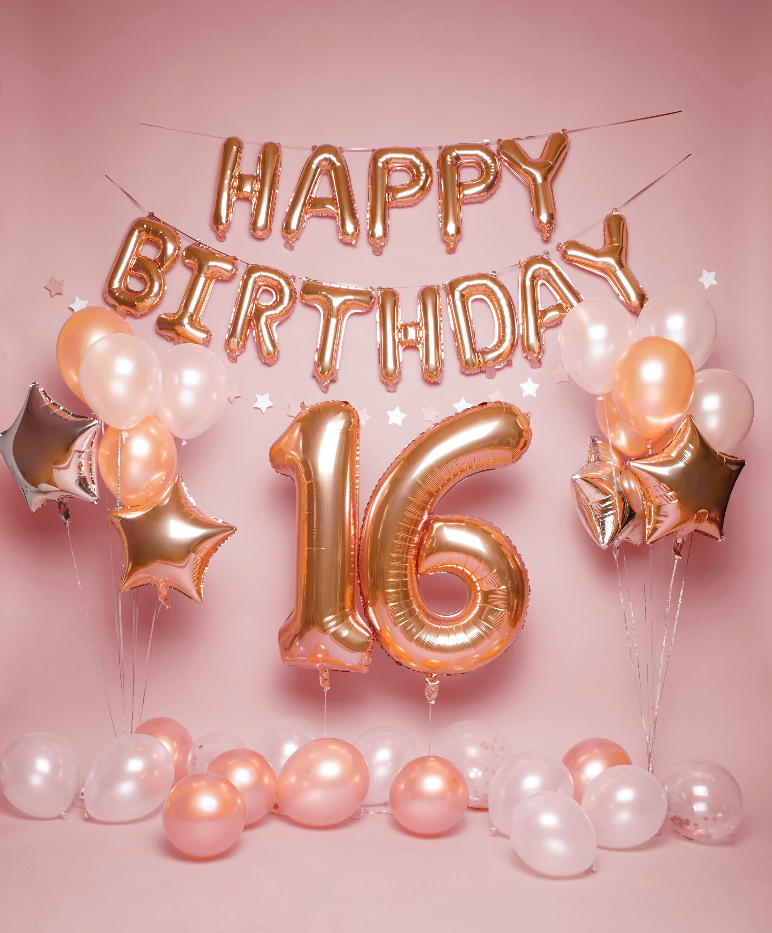 Sweet 16 Birthday Decorations Rose Gold With Sweet 16 Sash and Tiara, 2