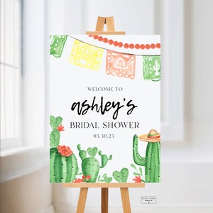 Fiesta - Bridal Shower Welcome Sign - Welcome Poster - Fiesta Bridal Shower Theme - Personalized - Digital Download