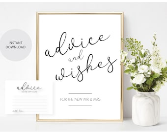 Wedding or Bridal Shower Sign Script Cards and Gifts Sign | Etsy