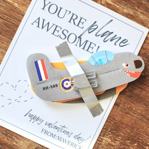 Your Plane Awesome Valentinstagskarten - Personalisiert - Karten für Klassenkameraden - Valentines Card Exchange - Flugzeuge