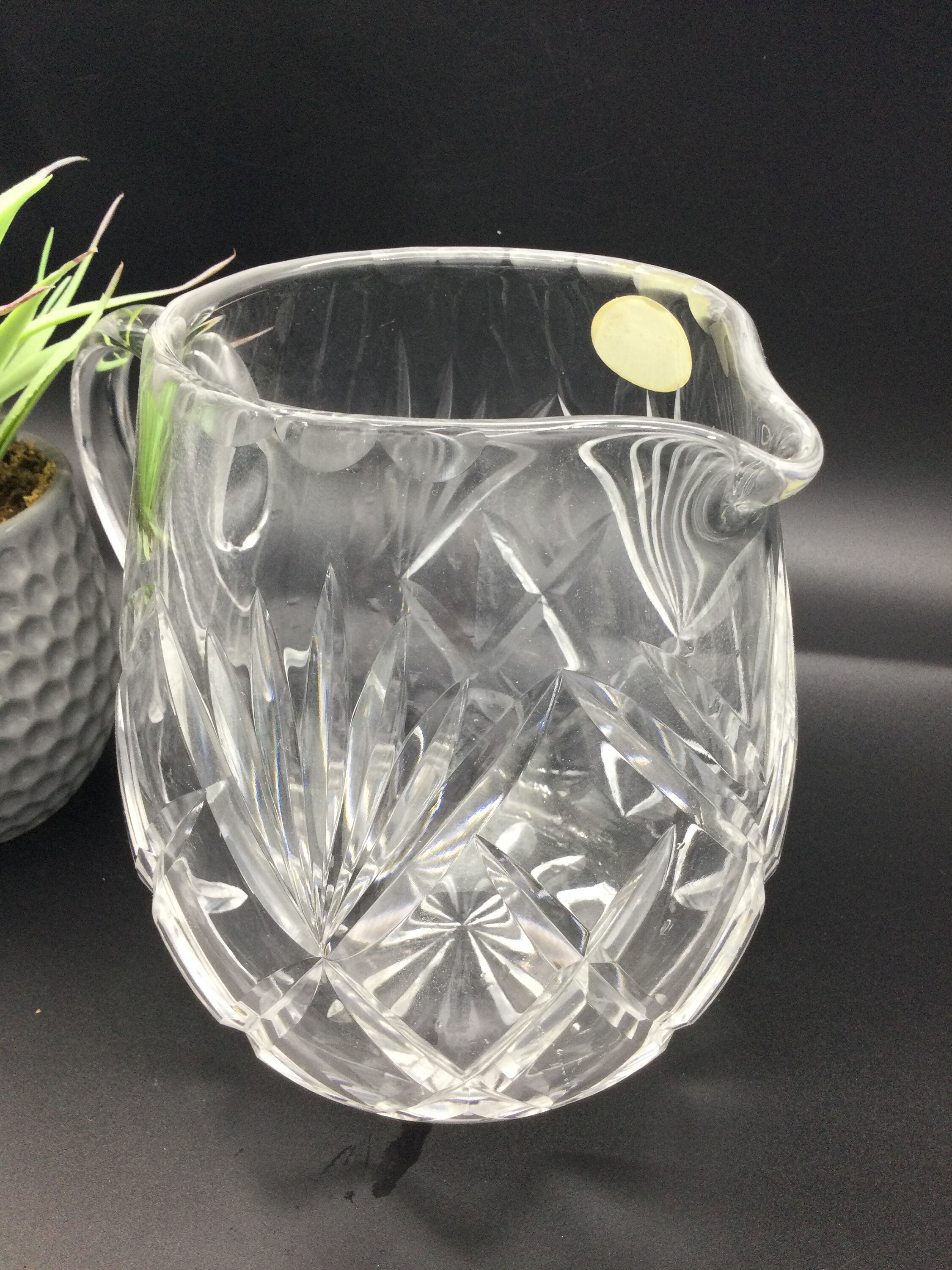 Vintage stunning Royal Brierley Full lead Crystal jug in the Etsy