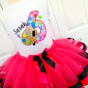 Paint Party Birthday Outfit | Paint birthday outfit | Painting party Theme | Artist birthday | Paint Palette Birthday Shirt
