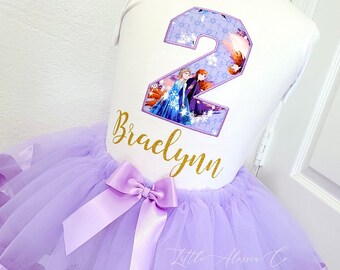 Personalized Frozen Birthday Shirt: Elsa & Anna Party Outfit