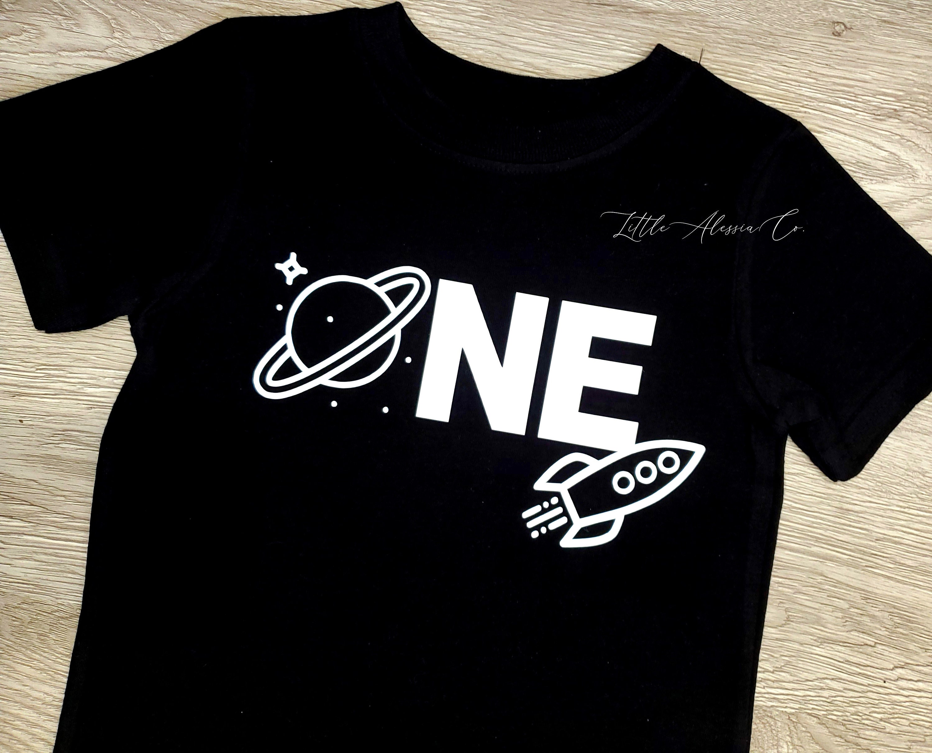 One Space Shirt Space Birthday T-shirt Astronaut Party - Etsy