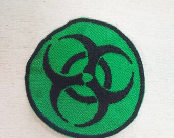 Various Designs Toxic Novelty BIOHAZARD SYMBOL - 1/" // 25mm Button Badge