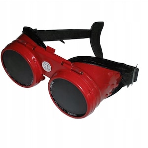 Welding Goggles - Ready to Make your Post apocalyptic Goggles - Goggles with Flip-Up Lenses - Blue Steampunk Goggles - Post apocalyptic