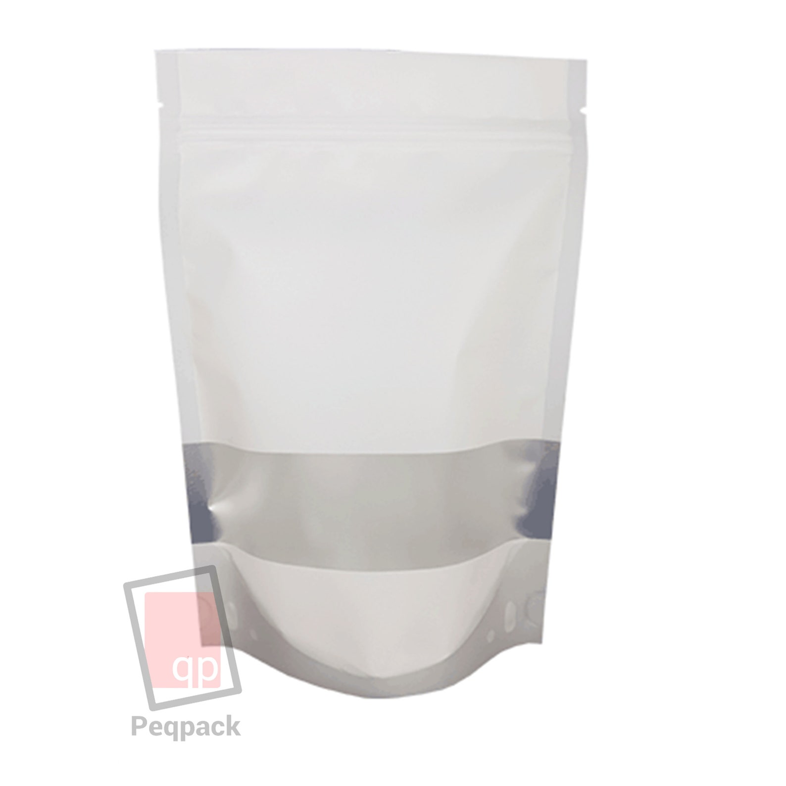 Window Matt Finish Foil Stand up Pouches Mylar Food Grade Zip Lock Heat