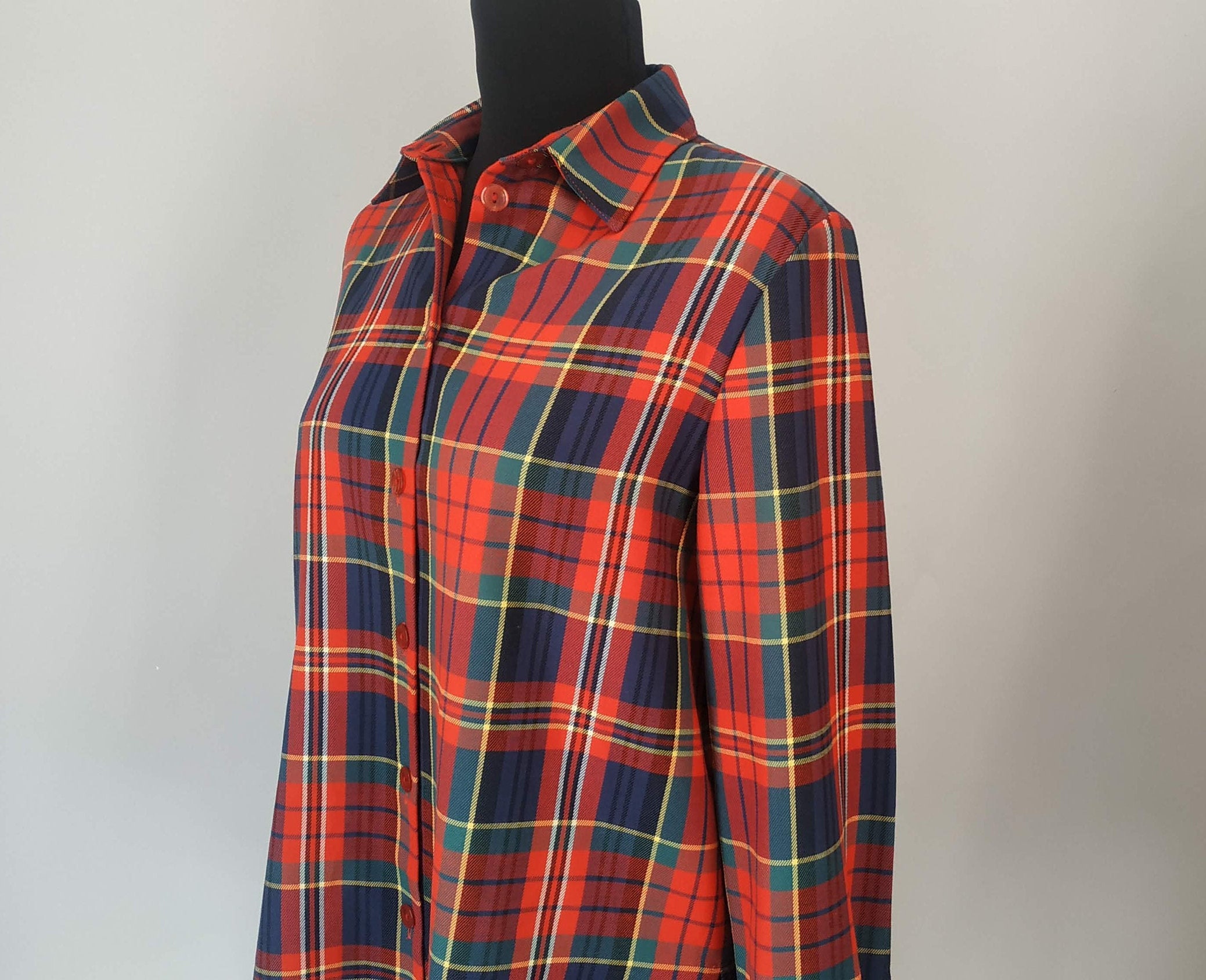 Charming Cowsgirl Plaid Shirt Women | Etsy