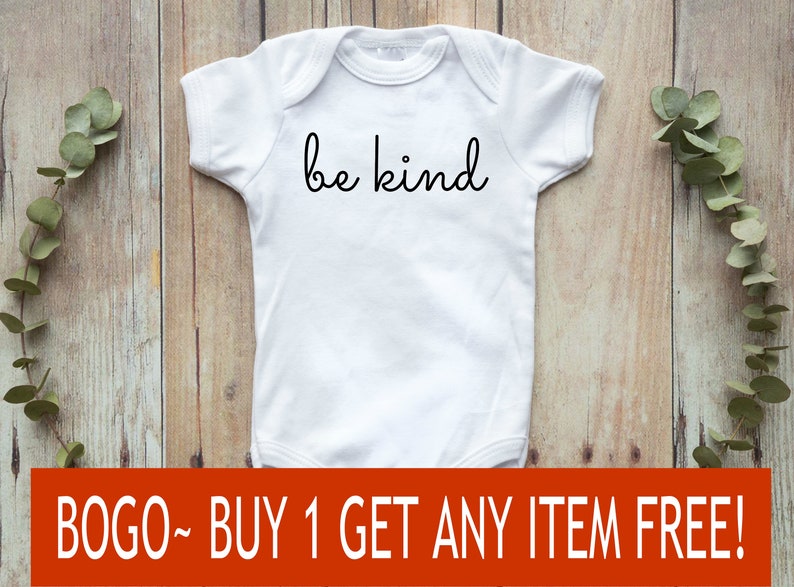 Humanity Baby Gift Unisex Cute Onesies\u00ae Be Kind Be Kind Onesie Baby Clothes with Sayings Cute Baby Clothes Inspirational Baby Gift