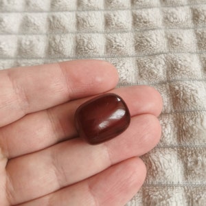 Antique Veined Cherry Amber Bakelite Loose Bead 6 grams