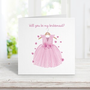 Serez-vous ma carte de demoiselle d’honneur, carte personnalisée, carte de vœux pour la fête nuptiale