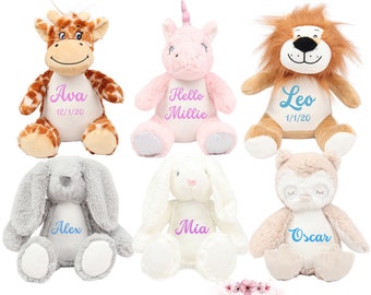 personalised baby soft toy