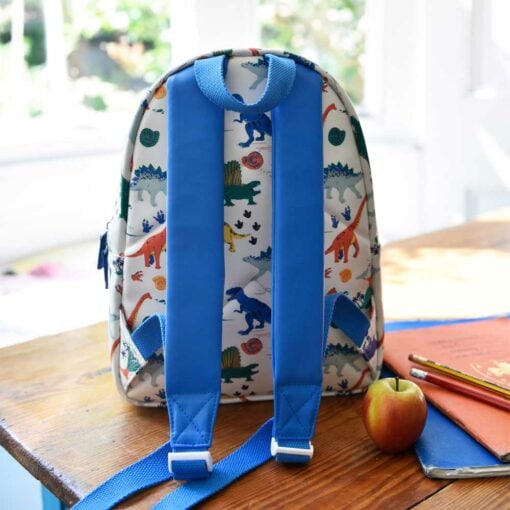 Quick Delivery Personalised Colourful Dinosaur Backpack Lunch Bag Set Dinosaur Gift Nursery Bag Back To School Girls Backpack Personalized