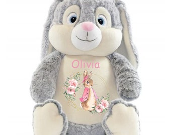 Quick Delivery, Easter Bunny Teddy Personalised Teddy Bear, Soft Toy, New Baby Keepsake Gift