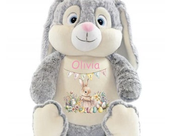 Quick Delivery, Easter Bunny Teddy Personalised Teddy Bear, Soft Toy, New Baby Keepsake Gift