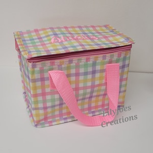 Personalisierte Pastel Girls Stripe Lunch Bag Kinder Lunch Bag