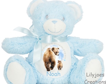 Personalizado No puedo secarme los ojos todavía mensaje sentimiento ser valiente peluche juguete regalo bautizo bautismo comunión niños niños niñas