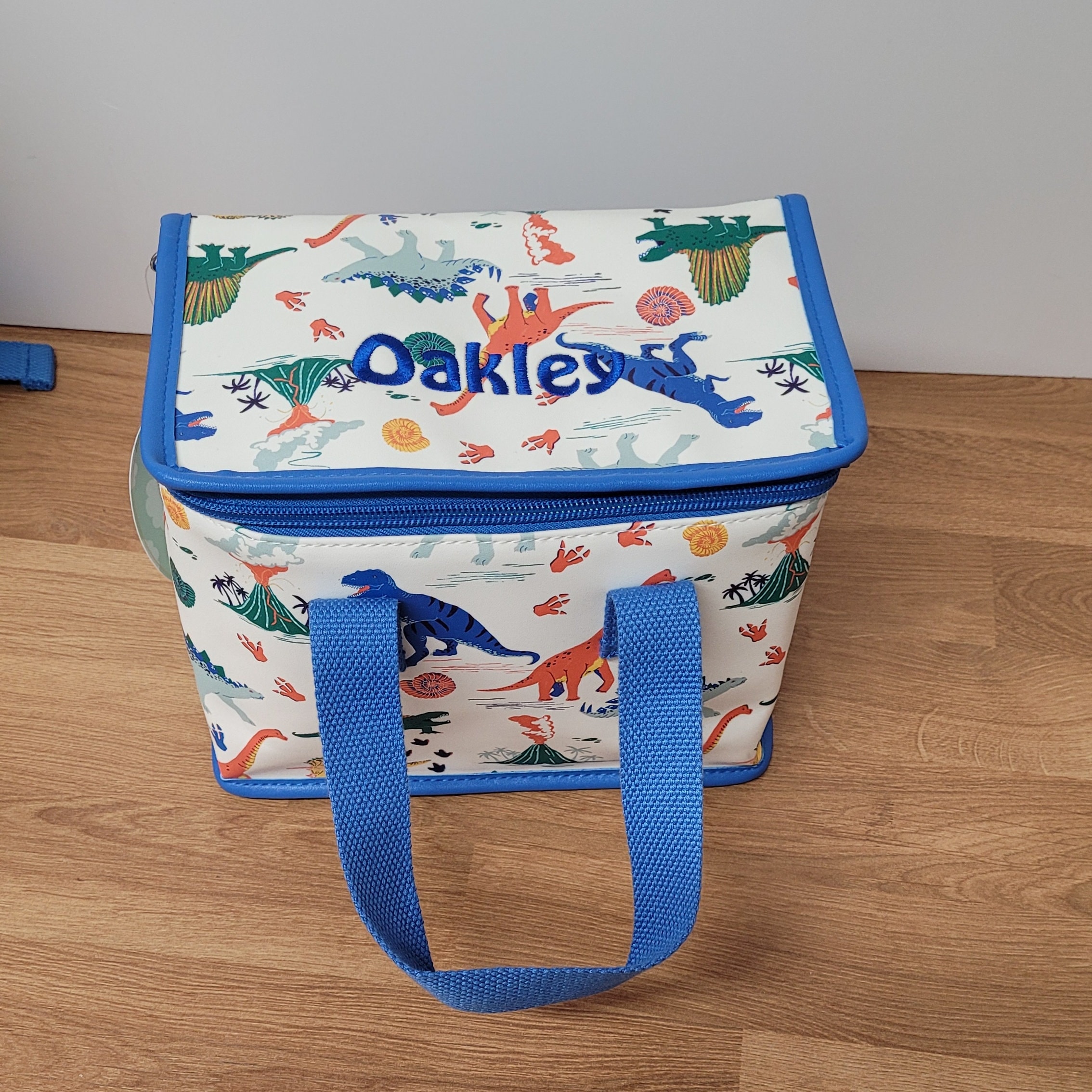 Quick Delivery Personalised Colourful Dinosaur Backpack Lunch Bag Set Dinosaur Gift Nursery Bag Back To School Girls Backpack Personalized
