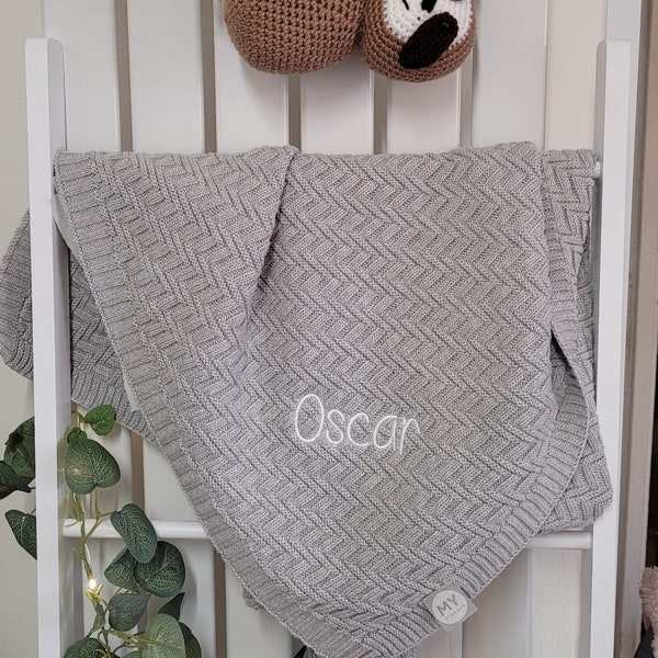 Baby Blanket Grey 39x29 Inches main image 1