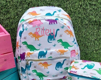 SPECIAL OFFER Quick Delivery Personalised Dinosasur Backpack, School Backpack, Child Backpack, Changing Bag Space Animal Dinosaur