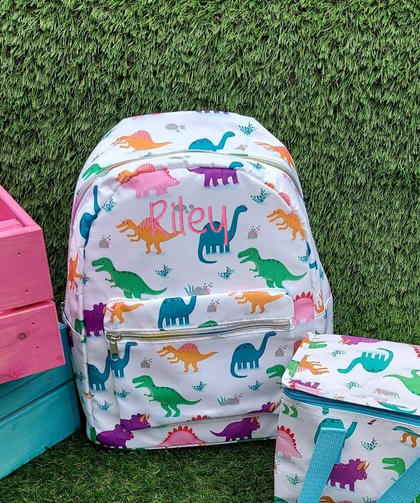 Dinosaur shop girl backpack