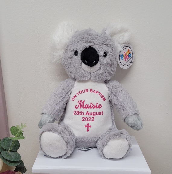 Recuerdos 5 Koala De Peluche Personalizado Para Baby Shower