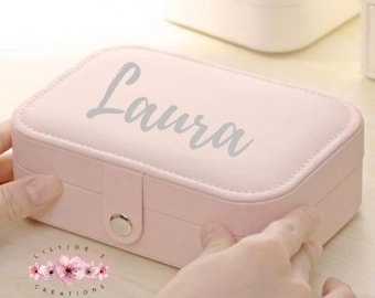 Caja de joyería personalizada, regalo para niñas, regalos para ella, regalo para damas, regalo para dama de honor, regalo para mamá, regalo para abuela